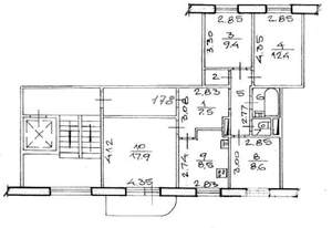 4-к квартира, вторичка, 74м2, 2/10 этаж