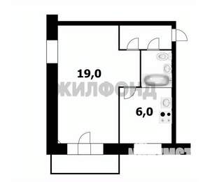 1-к квартира, вторичка, 31м2, 4/5 этаж