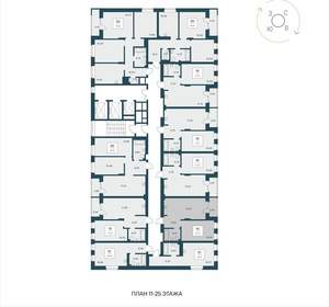 1-к квартира, вторичка, 42м2, 22/25 этаж