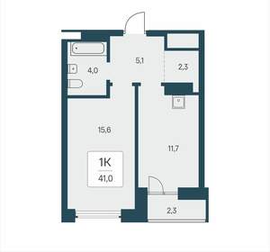 1-к квартира, вторичка, 41м2, 10/23 этаж