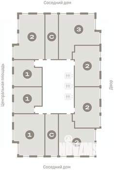 2-к квартира, вторичка, 75м2, 18/23 этаж