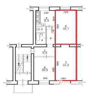 3-к квартира, вторичка, 74м2, 1/5 этаж