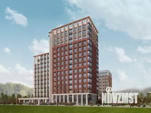 1-к квартира, строящийся дом, 35м2, 2/21 этаж