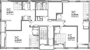 3-к квартира, вторичка, 74м2, 3/19 этаж