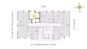 Студия квартира, строящийся дом, 30м2, 5/25 этаж