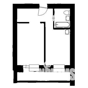 1-к квартира, вторичка, 41м2, 6/12 этаж