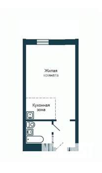 1-к квартира, вторичка, 21м2, 2/10 этаж