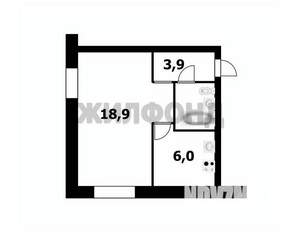 1-к квартира, вторичка, 32м2, 1/5 этаж
