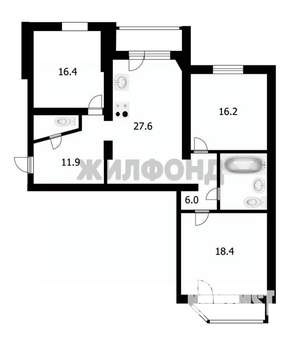 3-к квартира, вторичка, 104м2, 2/10 этаж