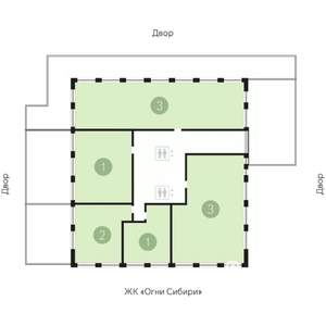 4-к квартира, сданный дом, 341м2, 3/16 этаж