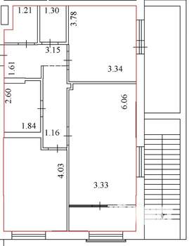 2-к квартира, вторичка, 65м2, 1/25 этаж