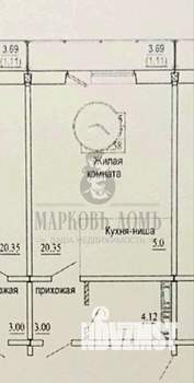 Студия квартира, вторичка, 34м2, 1/10 этаж