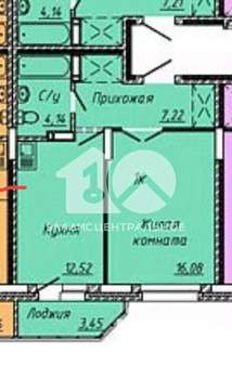 1-к квартира, вторичка, 40м2, 17/20 этаж