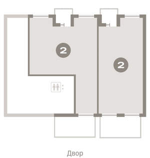 2-к квартира, вторичка, 107м2, 1/15 этаж