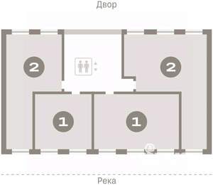 2-к квартира, вторичка, 81м2, 3/7 этаж