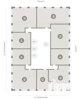 2-к квартира, вторичка, 85м2, 7/30 этаж