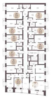 2-к квартира, вторичка, 61м2, 3/7 этаж