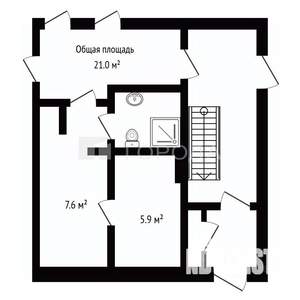 1-к квартира, вторичка, 20м2, 1/2 этаж