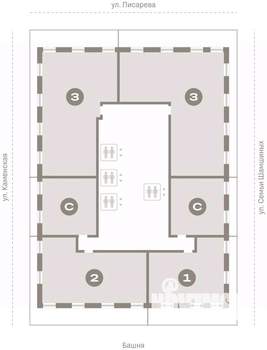 3-к квартира, вторичка, 159м2, 28/30 этаж