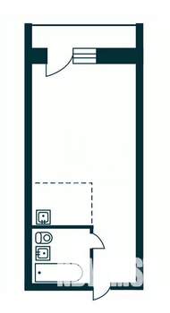 Студия квартира, вторичка, 31м2, 25/26 этаж