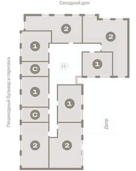 1-к квартира, вторичка, 41м2, 7/9 этаж