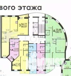 3-к квартира, вторичка, 90м2, 9/25 этаж