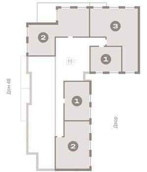 1-к квартира, вторичка, 40м2, 9/15 этаж