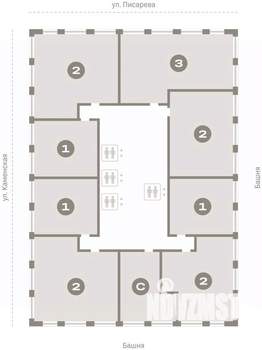 2-к квартира, вторичка, 85м2, 11/30 этаж