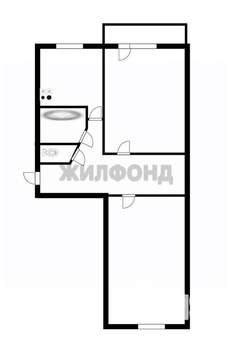 2-к квартира, вторичка, 50м2, 3/5 этаж