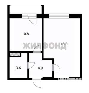 1-к квартира, вторичка, 38м2, 5/17 этаж