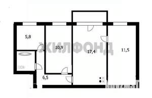 3-к квартира, вторичка, 58м2, 4/5 этаж