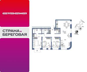 4-к квартира, вторичка, 105м2, 5/29 этаж
