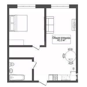 2-к квартира, вторичка, 41м2, 6/25 этаж