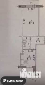 1-к квартира, вторичка, 32м2, 3/9 этаж