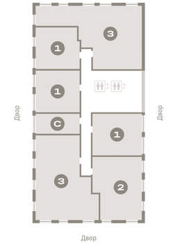 3-к квартира, вторичка, 112м2, 6/17 этаж