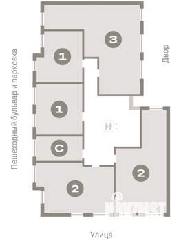 2-к квартира, вторичка, 61м2, 7/9 этаж