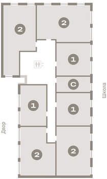 2-к квартира, вторичка, 75м2, 4/23 этаж