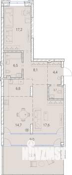 3-к квартира, вторичка, 110м2, 3/25 этаж