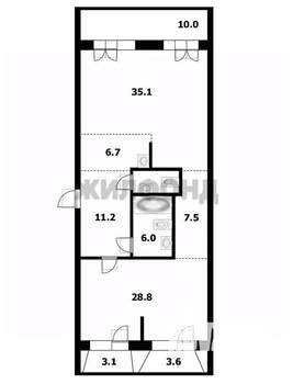 2-к квартира, вторичка, 98м2, 16/17 этаж