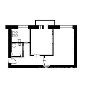 2-к квартира, вторичка, 55м2, 1/3 этаж