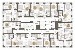 2-к квартира, вторичка, 39м2, 19/31 этаж