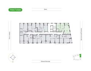 2-к квартира, вторичка, 67м2, 7/14 этаж