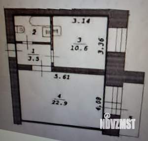 1-к квартира, вторичка, 39м2, 4/10 этаж