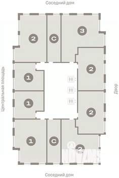 2-к квартира, вторичка, 60м2, 18/23 этаж