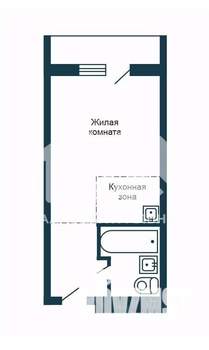 1-к квартира, вторичка, 18м2, 5/5 этаж