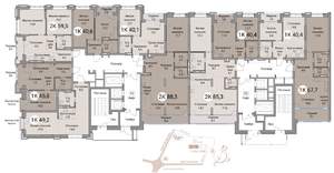 3-к квартира, вторичка, 85м2, 4/25 этаж