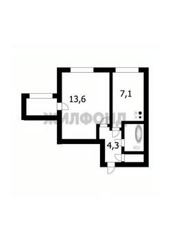 1-к квартира, вторичка, 29м2, 1/9 этаж