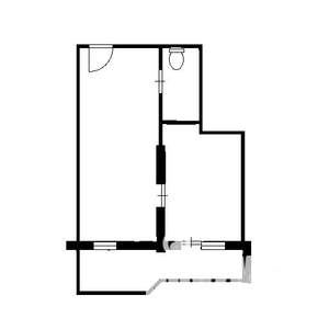 1-к квартира, вторичка, 41м2, 6/22 этаж