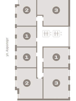 1-к квартира, вторичка, 54м2, 13/15 этаж