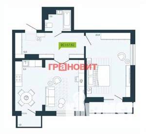 2-к квартира, вторичка, 68м2, 3/17 этаж